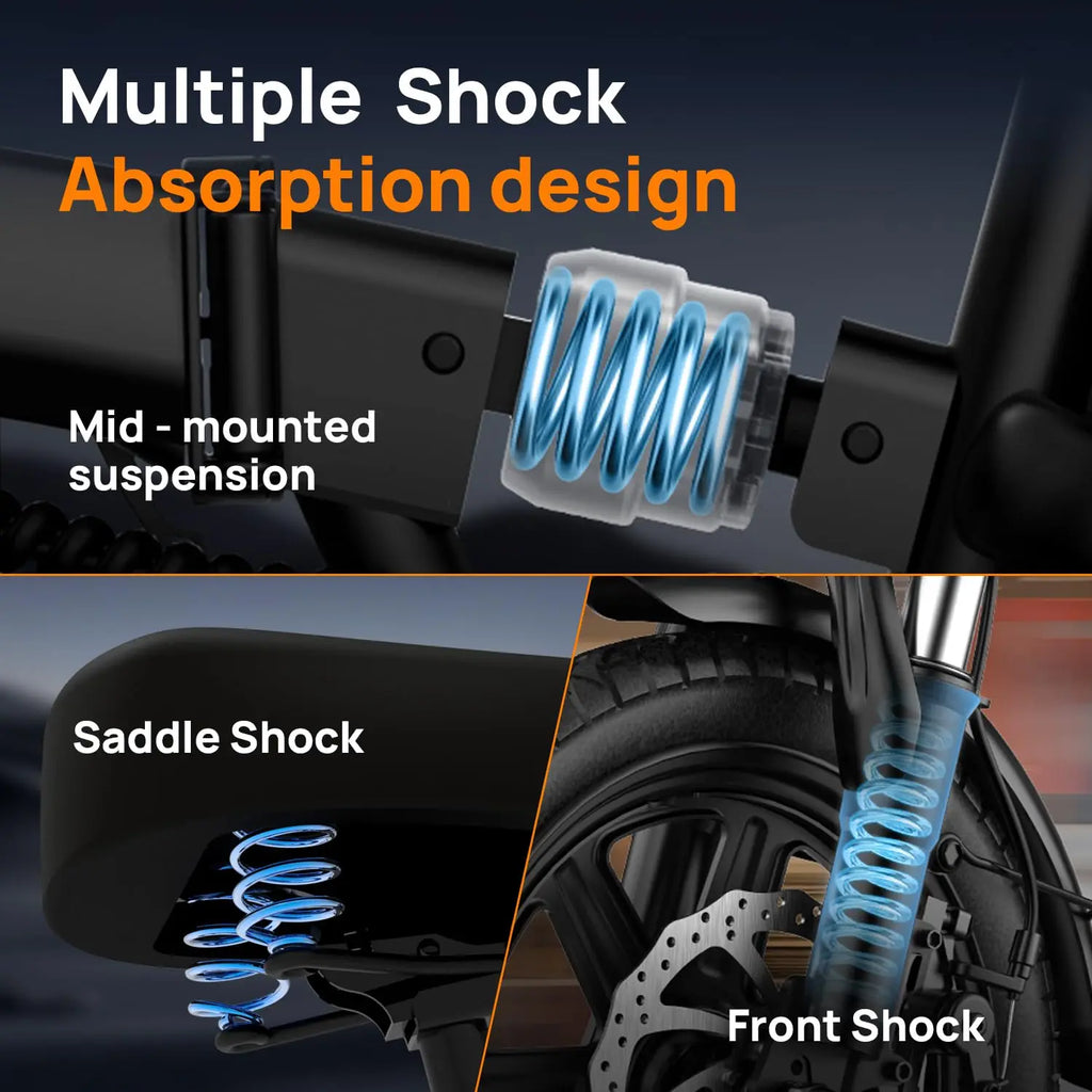 K2 - 14" Foldable 500W E-Bike