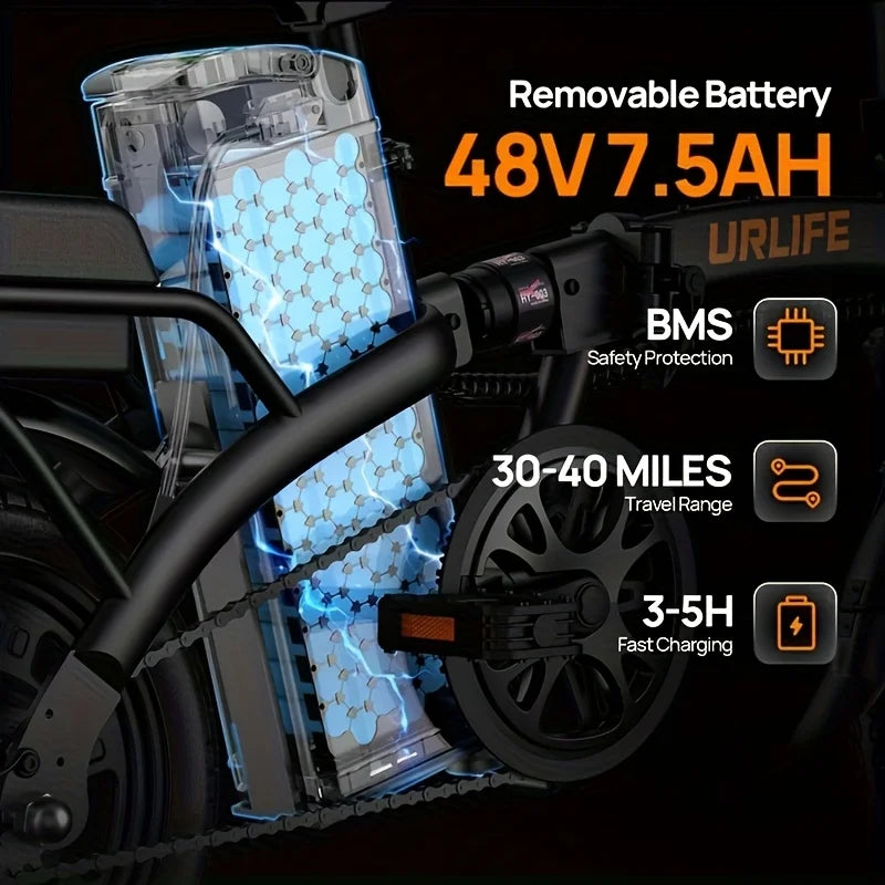 K2 - 14" Foldable 500W E-Bike