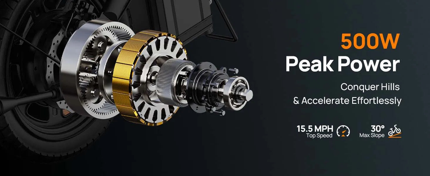 K2 - 14" Foldable 500W E-Bike