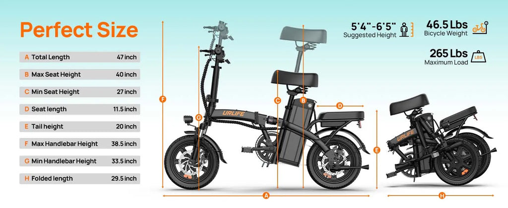 K2 - 14" Foldable 500W E-Bike